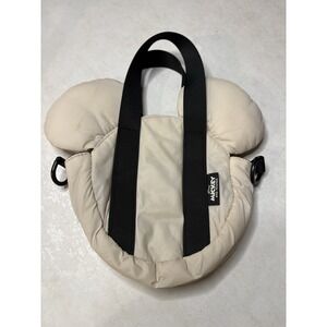 Disney x Zara Kids Mickey Mouse Puffer Tote Bag Cream Padded Ears Handbag